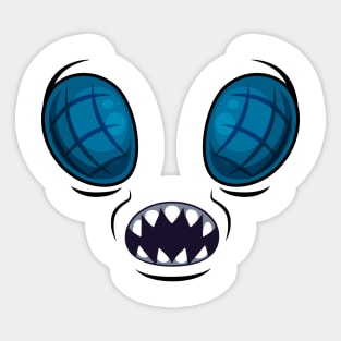 Creepy insect face Sticker